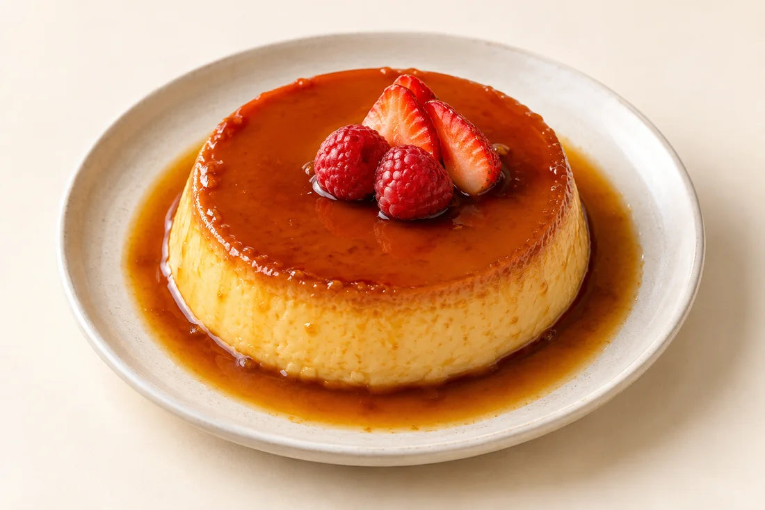 Flan de huevo y vainilla