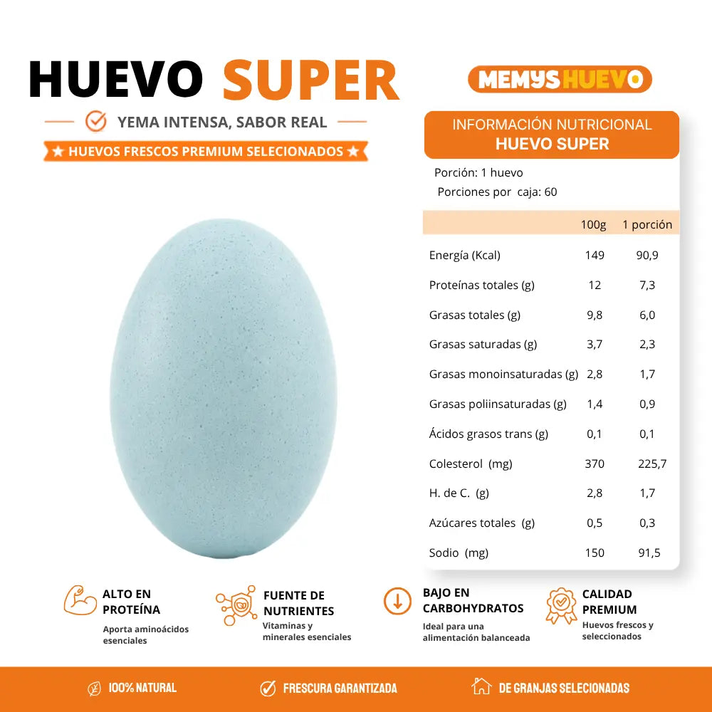 Huevos Super de CAMPO 60 Unidades
