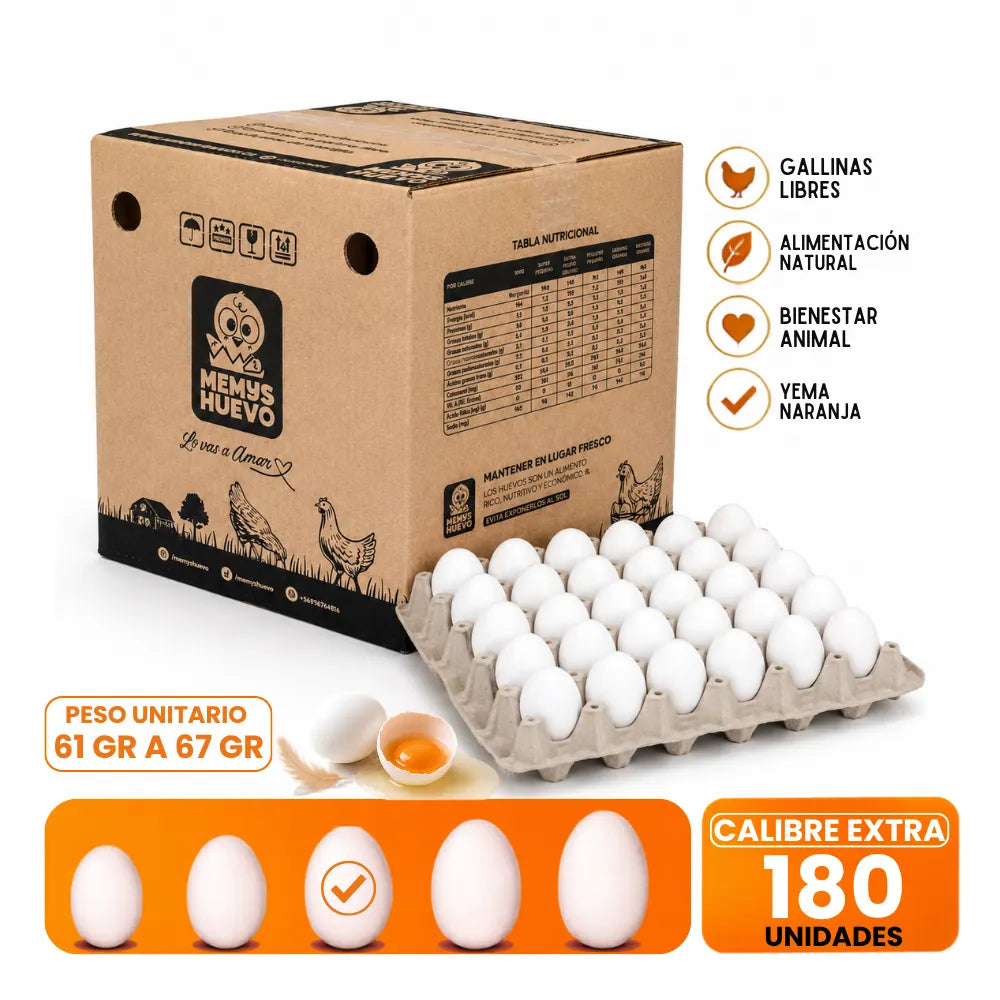 Huevos Extra 180 Unidades