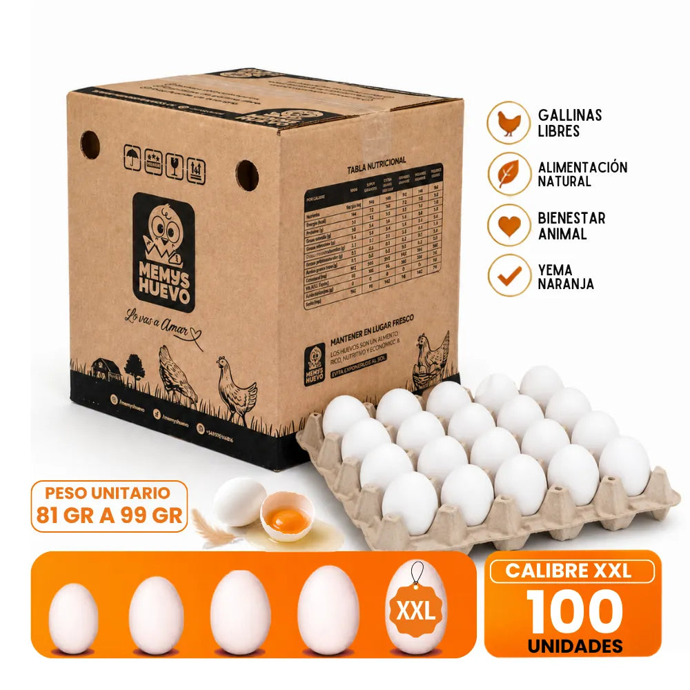 Huevos Gigante XXL 100 Unidades