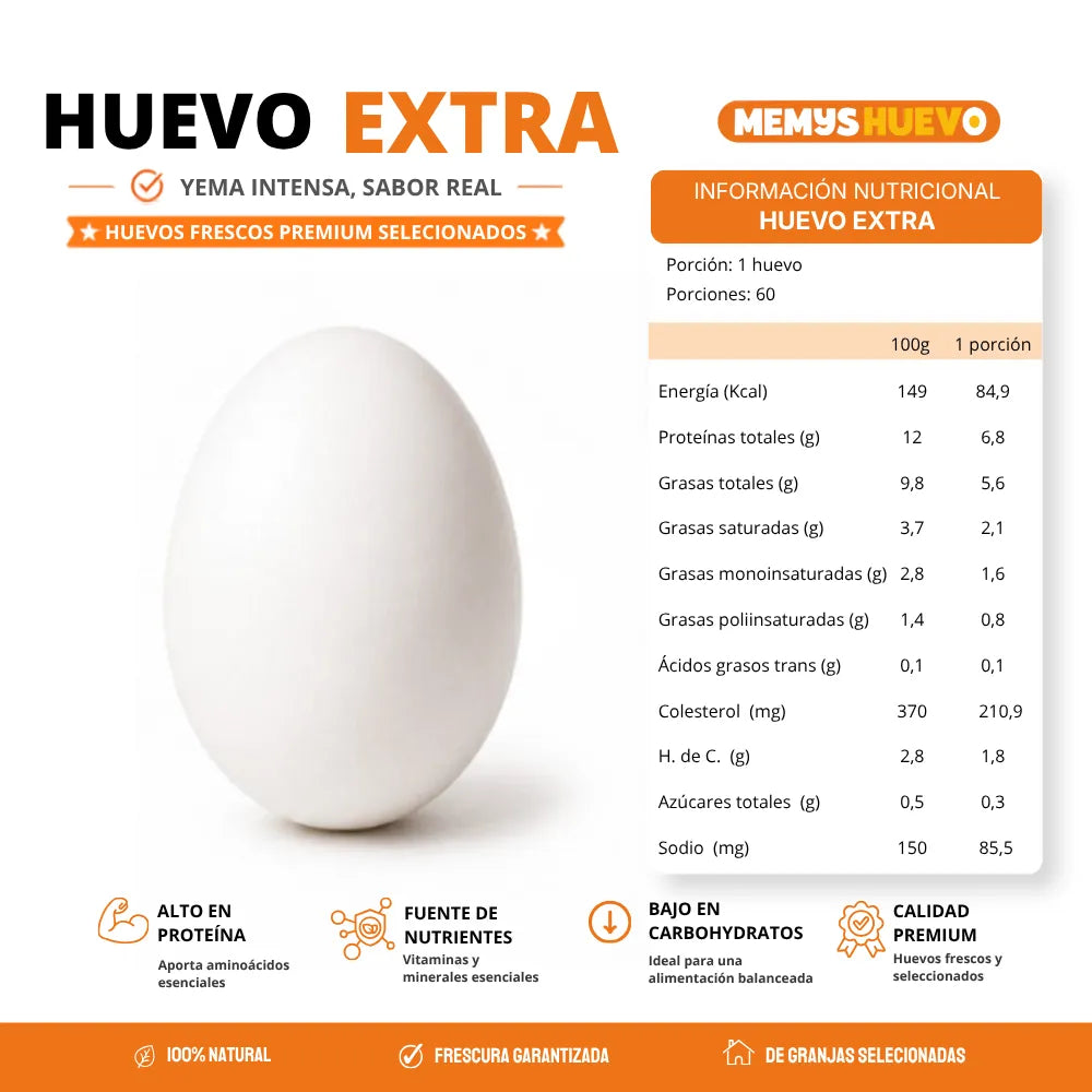 Huevos Extra 60 Unidades
