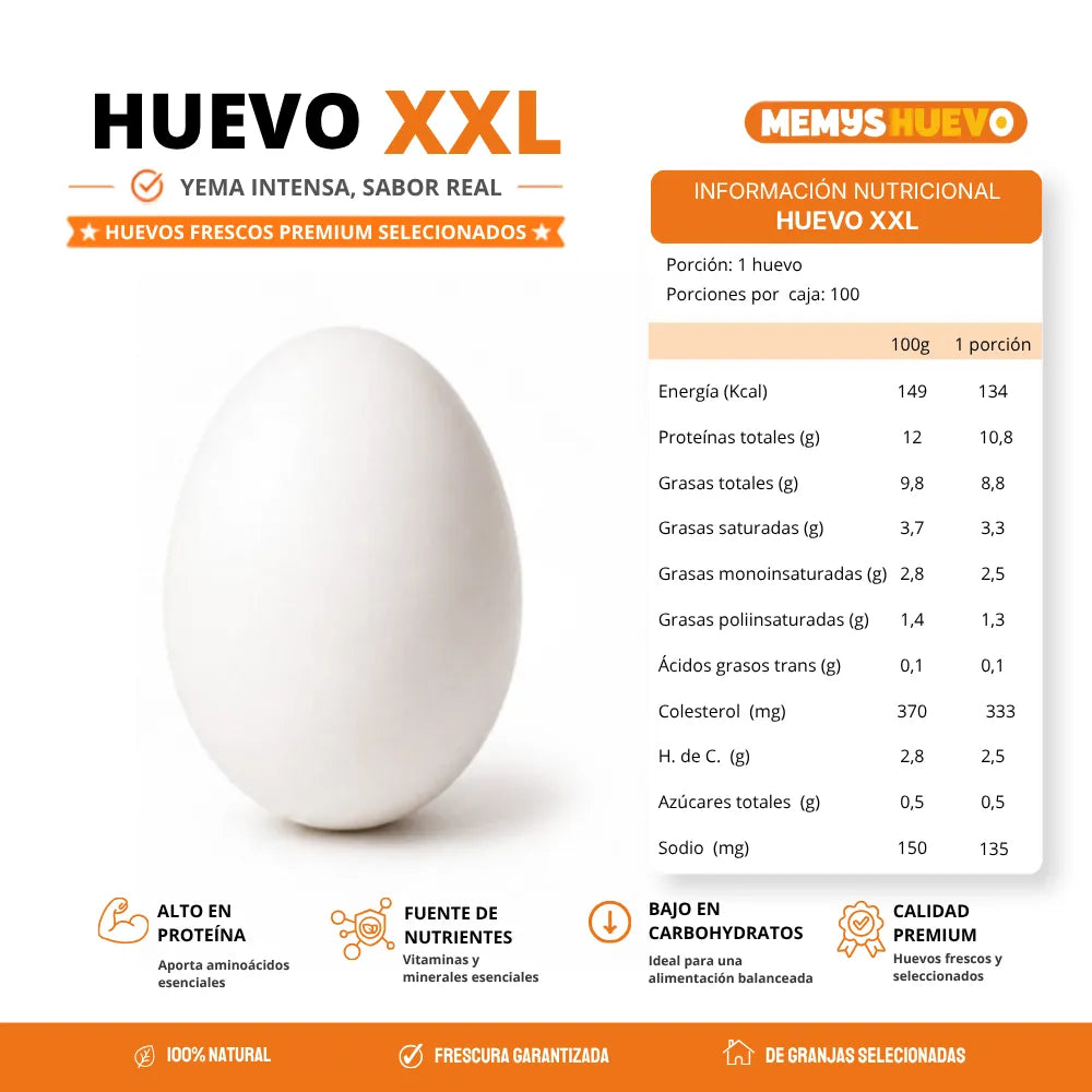 Huevos Gigante XXL 100 Unidades