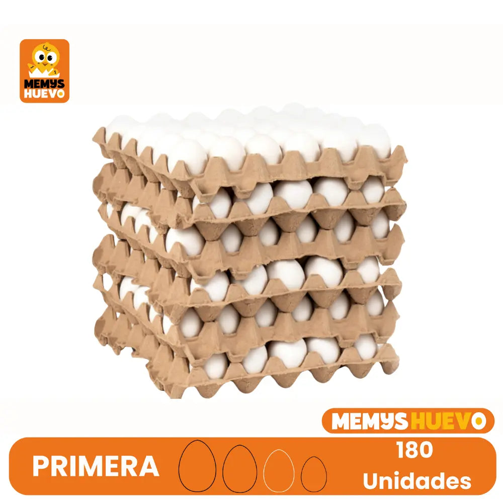 caja 180 huevos blancos primera