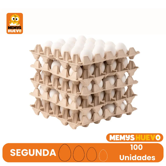 caja 100 unidades huevos segunda