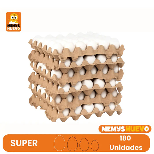 caja 180 huevos super