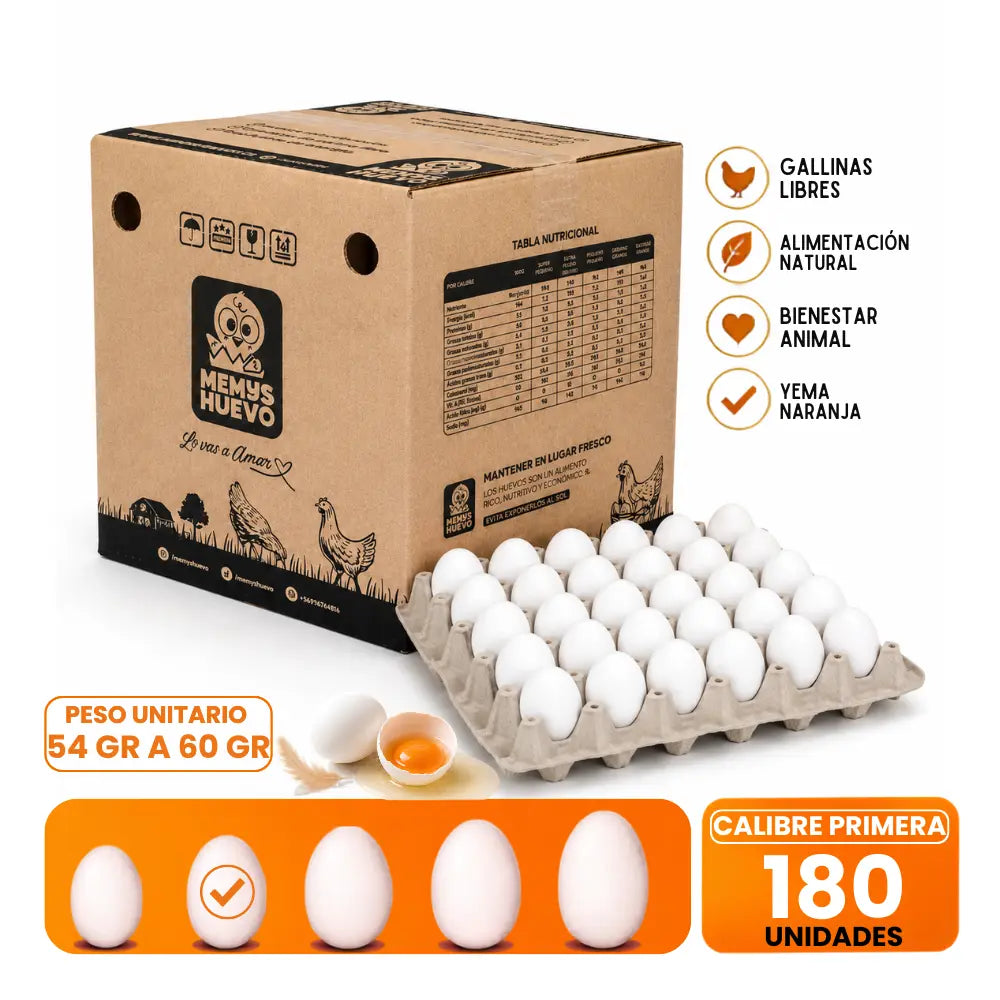 Huevos Primera 180 Unidades