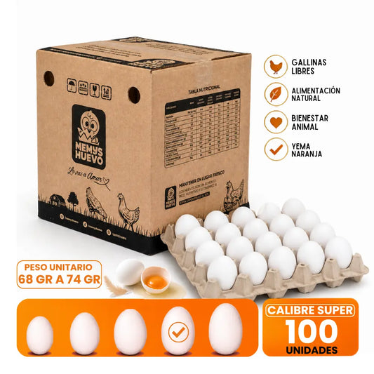 Huevos Super 100 Unidades
