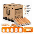 caja de 180 huevos de color calibre super