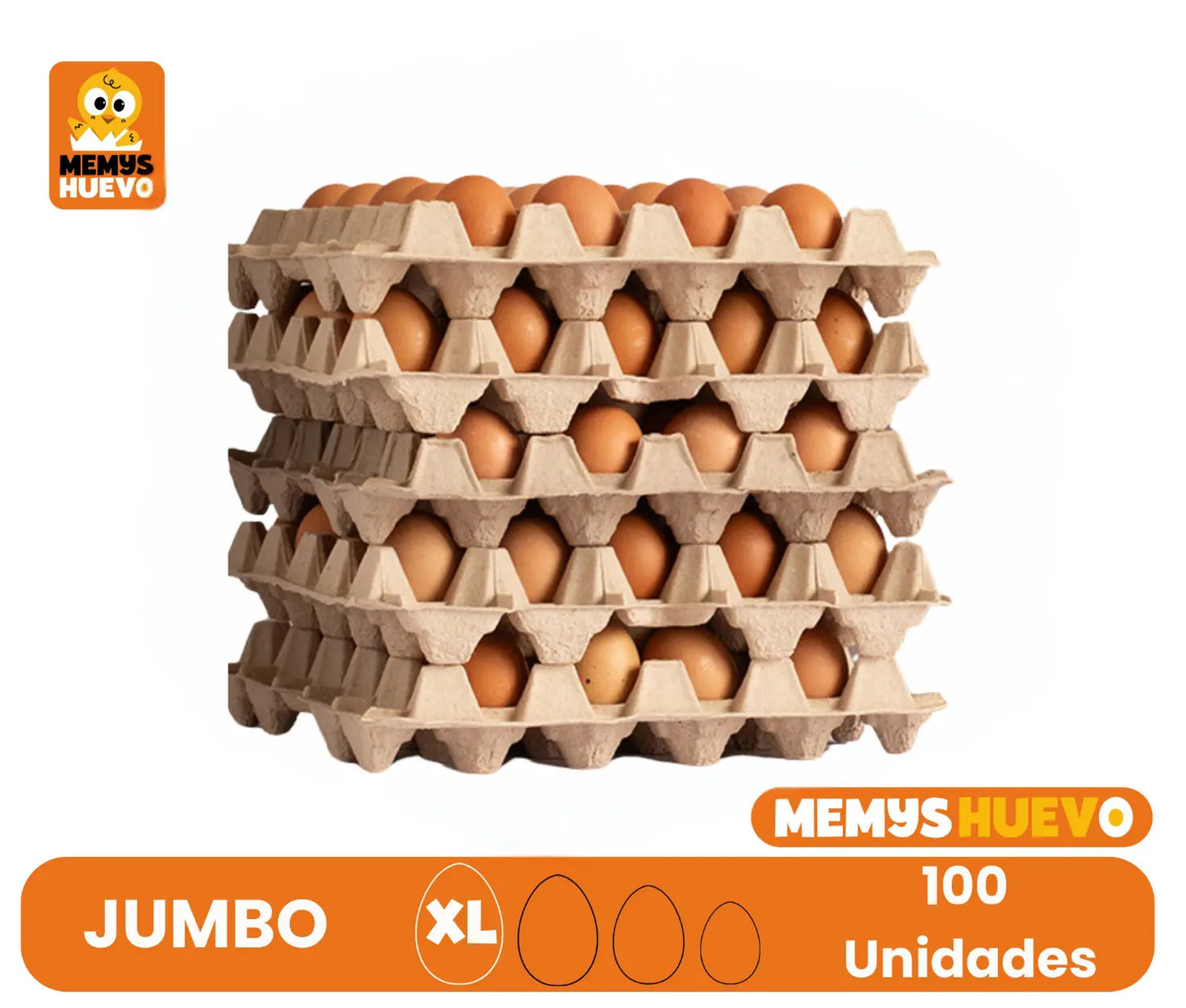 Huevos Jumbo Color XL 100 Unidades