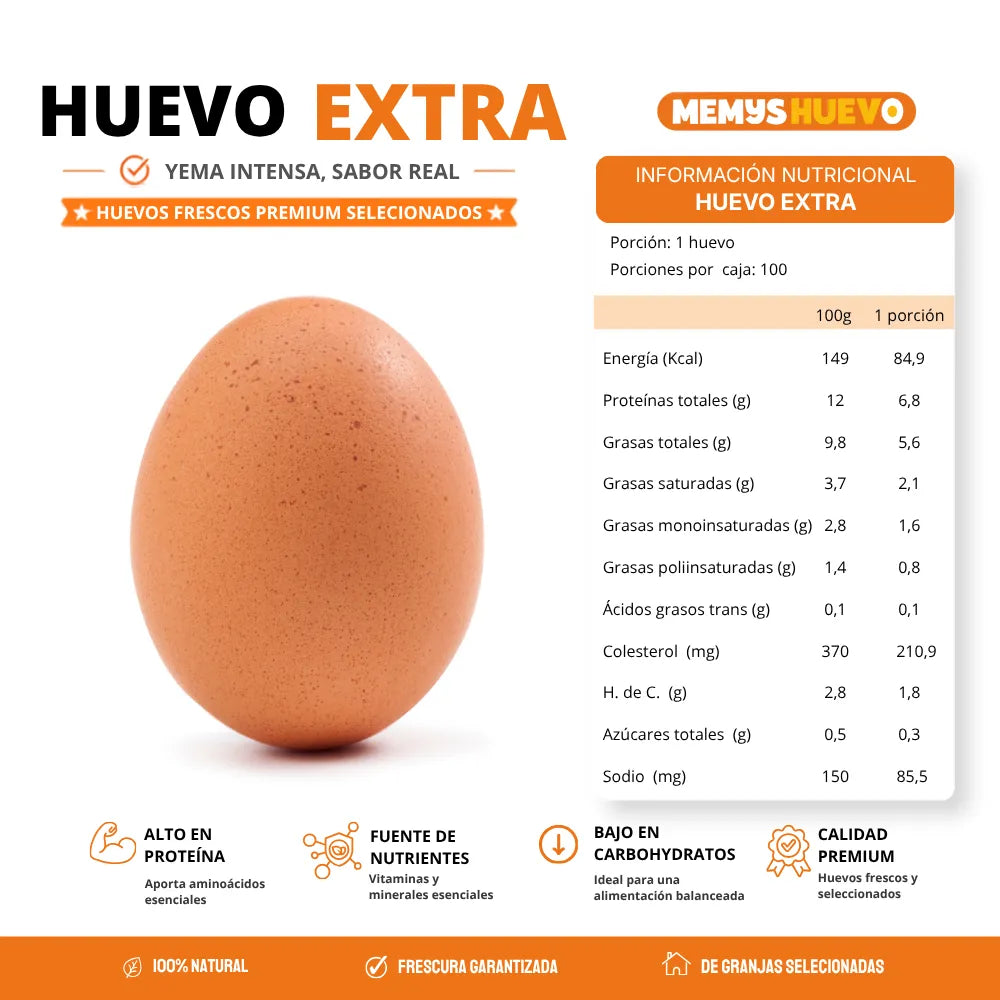 Huevos Extra Color 100 Unidades