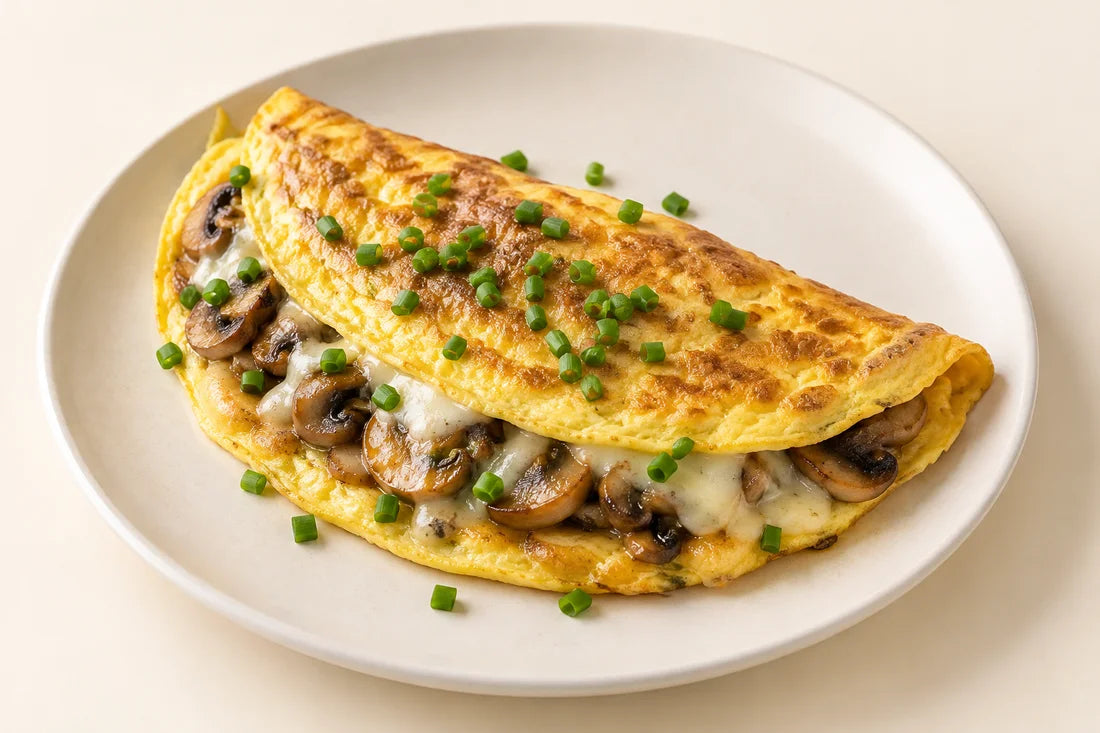 Omelette de champiñones